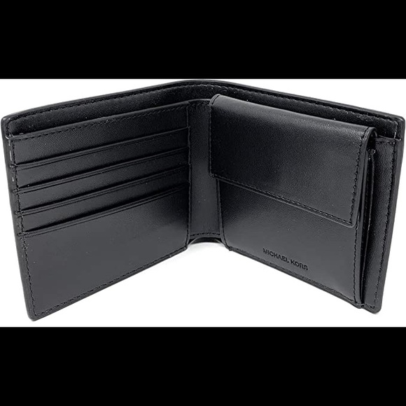 New Michael Kors Mens Wallet 8 Card Slot w/  Removable ID Case Authentic - Picture 2 of 3